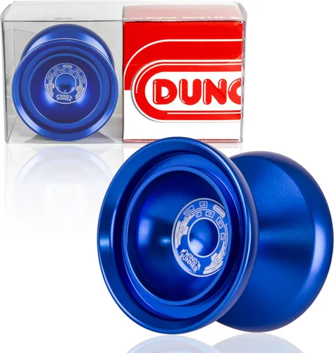 Vista 11 de Duncan Toys Windrunner - Yoyó rojo con salpicaduras doradas, yoyó de aluminio sin respuesta de nivel profesional con doble anillo, rodamiento
