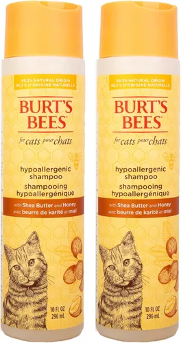 Vista 13 de Burt's Bees for Pets Champú Hipoalergénico para Gatos con Manteca de Karité y Miel - Un Champú Suave para Gatitos para Gatos de Interior con Piel