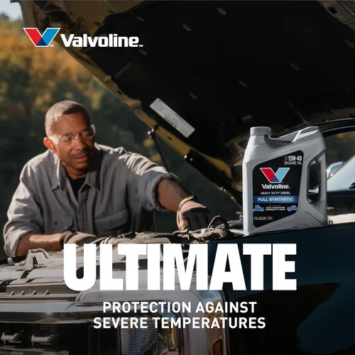 Vista 5 de Valvoline Heavy Duty Full Synthetic 15W-40 Aceite de motor diesel totalmente sintético de alta resistencia 1 galón