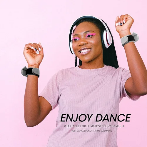 Vista 8 de Dance Switch Wristband, Wrist Bands for Dance Switch 2024 2023 2022 2021 2020, Adjustable Elastic Straps for Joy-Cons Controller (2 Packs for Kid)