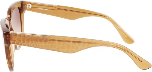Vista 3 de Lacoste L971s - Gafas de sol para mujer color caramelo transparente talla única de EE UU Caramelo transparente talla única