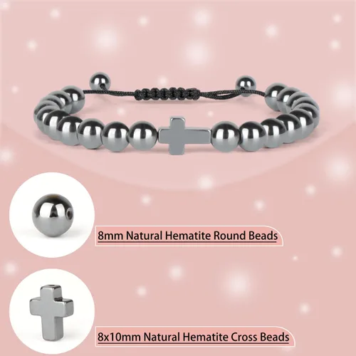 Vista 228 de LPBeads Pulsera de piedra natural hecha a mano de tamaño ajustable