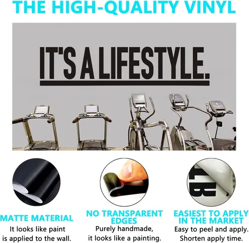 Vista 2 de Calcomanías inspiradoras de pared, calcomanías de pared motivacionales, (fácil de aplicar), decoración de pared, citas artísticas de vinilo, citas