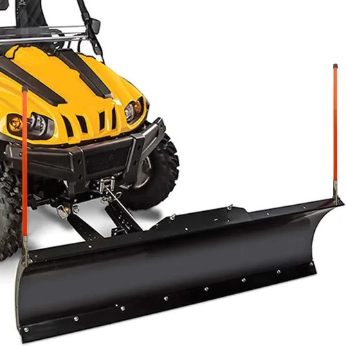 Vista 7 de Marcadores de quitanieves de 29 pulgadas, guías de cuchilla naranja, material engrosado de 3/4 pulgadas, nunca se rompe, junta de acero inoxidable