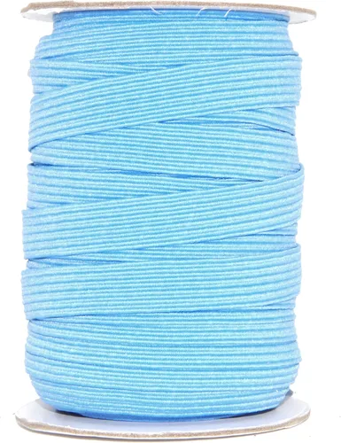 Vista 22 de Mandala Crafts Rollo de bandas elásticas beige de 0.472 in y 20 yardas para costura, 1/2 cordón elástico plano, correas elásticas trenzadas de 1 2