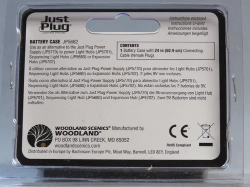 Vista 3 de Just Plug Woodland Scenics JP5682 WOOJP5682 - Carcasa para batería