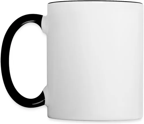 Vista 5 de Spreadshirt Thelwell - Taza de dos tonos con licencia de lectura ecuestre, tamaño único, blanco/negro