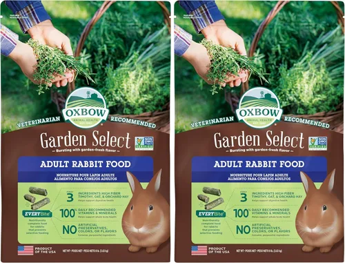 Vista 13 de Oxbow Garden Select Comida para Conejos, Conejo Adulto, Hecho con Heno Timothy de Oxbow, Pellets de Comida para Mascotas Ricos en Vitaminas
