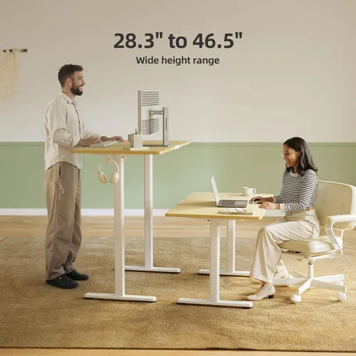 Vista 60 de INNOVAR Escritorio eléctrico de pie, escritorio de pie de altura ajustable, escritorio de pie de 40 x 24 pulgadas para computadora de oficina