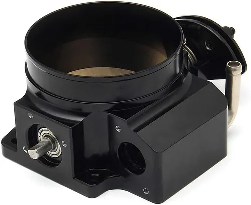 Vista 5 de Ensamble de cuerpo de acelerador de 92 mm de Endxedo Compatible con motor LS LS1 LS3 LS6 LSX de 4 pernos de aluminio negro