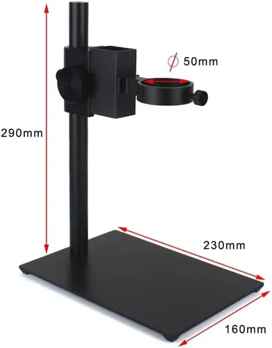 Vista 8 de Kit de microscopio 48MP 4K HDMI USB Cámara de microscopio de video digital monocular industrial 120X 180X 300X Zoom Lente de montaje en C