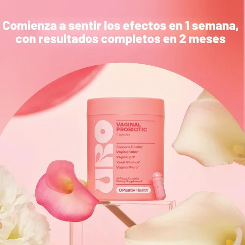 Vista 5 de O Positiv URO - Probióticos vaginales para mujeres, equilibrio de pH con prebióticos y Lactobacillus, suplemento de salud vaginal, promueve el olor