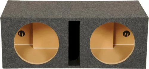 Vista 12 de Q Power HD212VL - Caja de subwoofer con doble ventilación de 12 pulgadas, carcasa con puerto extra grande de 2 agujeros con frontal MDF de 1