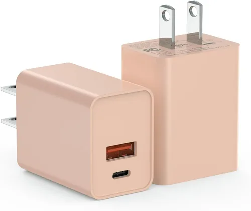 Vista 7 de Cargador de pared USB C, bloque de carga tipo C de 20 W para Apple Watch Series 9 8, cargador de pared rápido tipo C de ladrillo compatible con Negro