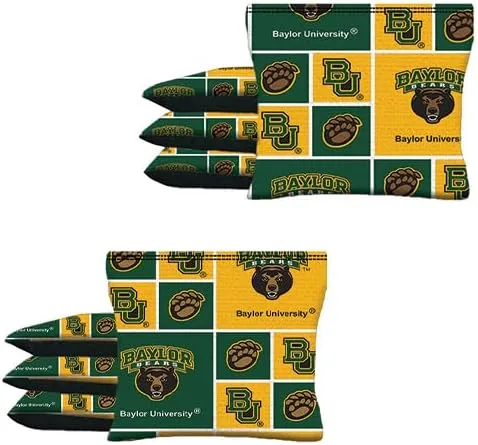 Vista 11 de Pro Cornhole Bags Sets of 8 Regulation Professional for Tournament, Pro Approved Slick n Stick Corn Hole Beans Bags for Cornhole Games estilo 106