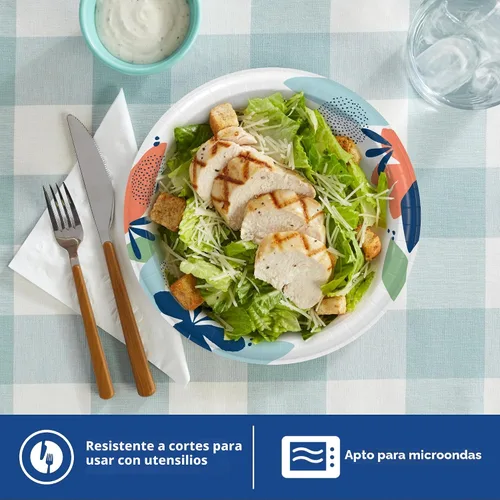 Vista 5 de Dixie - Platos de papel de 8.5 pulgadas, 90 unidades, platos desechables