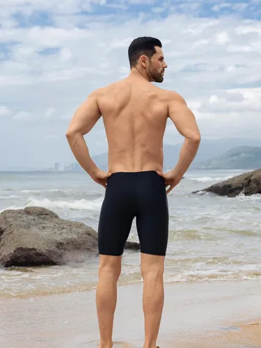 Vista 3 de 361 Swim Jammers for Men, Pro Racing Training Swimsuit, Chlorine Resistant Endurance Swimming Pants