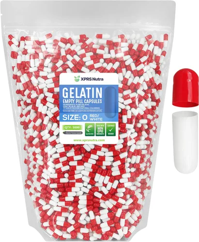Vista 63 de XPRS Nutra Size 0 Empty Capsules - 100 Count Empty Gelatin Capsules - Pills DIY Capsule Filling - Pure Bovine Pill Gel Caps for Do-It-Yourself