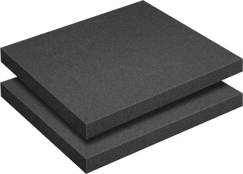 2 piezas de láminas de espuma de poliuretano - 16 x 12 x 1.5 pulgadas, insertos de espuma cortables para estuches - almohadillas de espuma de