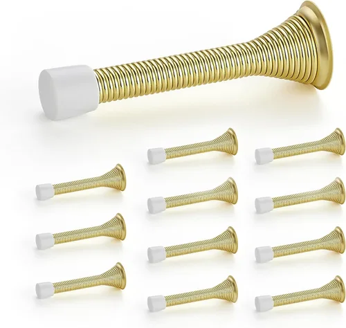 Vista 32 de Ravinte Topes de Puerta, Paquete de 30 Topes de Puerta de Resorte Blancos con Tope de Goma, Topes de Puerta para la Parte Inferior de la Puerta