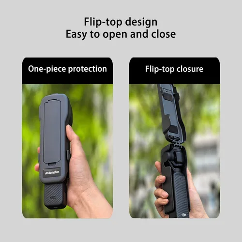 Vista 6 de Para DJI Osmo Pocket 3 Case, Funda protectora dura con compartimento de filtro magnético, 4 ranuras de filtro CPL/ND, forro de esponja a prueba