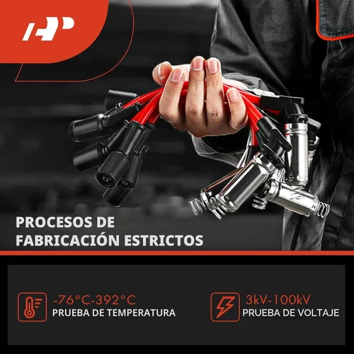 Vista 5 de A-Premium Juego de 8 cables de encendido de bujía de alta temperatura, compatibles con Chevrolet Chevy GMC Silverado Suburban Sierra Tahoe Yukon