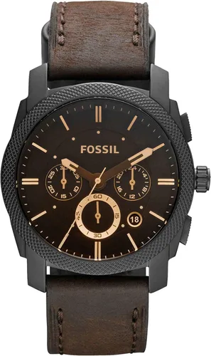 Vista 12 de Fossil Men's Watch, Machine Stainless Steel Chronograph Watch for Men