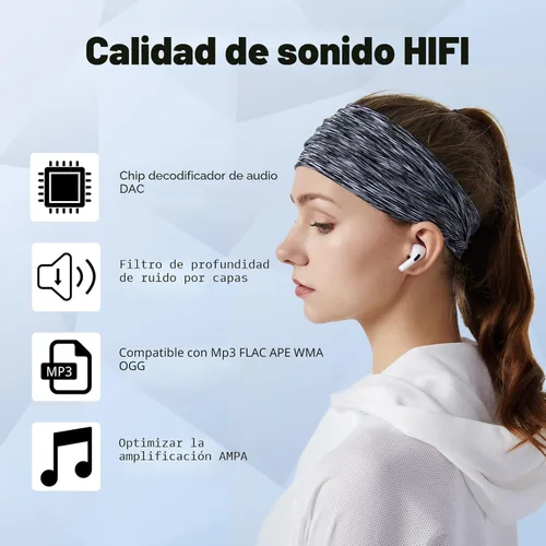 Vista 4 de Reproductor MP3 de 128GB con Bluetooth 5.3, Reproductor de Música Digital Portátil sin Pérdidas con Altavoz Integrado, Pantalla Táctil Completa
