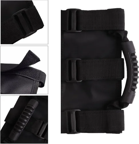 Vista 2 de KAFEEK Mango de barra antivuelco compatible con Jeep Wrangler TJ YJ JK (paquete de 2)