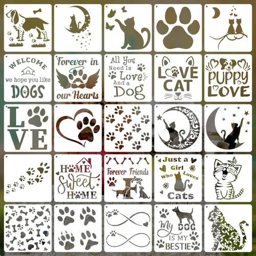 Vista 9 de Plantillas de Cactus Reutilizables de 6 Pulgadas, Plantillas de Cactus de Verano para Pintar en Madera, 25 Piezas de Plantillas Tropicales