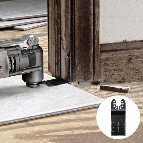 Vista 7 de Intpro 40 hojas de sierra oscilantes universales de madera multiherramienta de liberación rápida para cable Porter Black & Decker Rockwell Ridgid