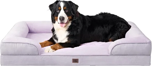 Vista 26 de EHEYCIGA – Cama ortopédica impermeable para perros pequeños, de espuma viscoelástica tipo caja de huevos, con bordes elevados y base antideslizante