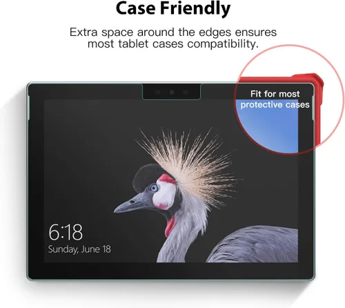 Vista 5 de MoKo Protector de pantalla mate para tableta Microsoft Surface Pro 7 Plus/Pro 7/Pro 6/Pro 5/Pro 4/Pro LTE, película PET antirreflejo, escritura