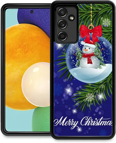 Vista 13 de Funda compatible con Samsung Galaxy S21 FE, diseño de patrón increíble de Feliz Navidad, a prueba de golpes, antiarañazos, carcasa trasera