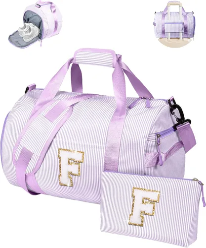 Vista 20 de Regalo para Adolescentes, Bolsa de Viaje para Niñas, Bolsas de Fin de Semana para Niños con Compartimento para Zapatos, Bolsa de Fin de Semana