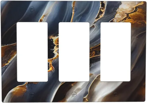 Vista 70 de Cubiertas de pared de estilo rústico occidental de madera puerta de granero herradura de hierro estrella placas de pared simple dúplex cubiertas