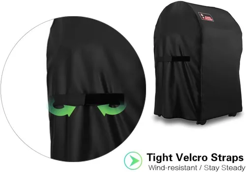 Vista 5 de 7105 Premium Cover para parrillas de gas Weber serie 210 con ambas colapsadas (no apto para Spirit II E-210), color negro