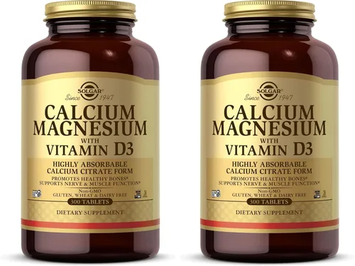 Vista 7 de Solgar Calcio y Magnesio con Vitamina D3, 300 Tabletas - Promueve Huesos Saludables, Apoya la Función Nerviosa y Muscular - Forma Altamente