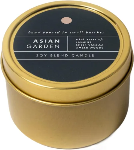 ScentAir Tin Candle - Vela de mezcla de cera de soja de 3 onzas, vertida a mano en pequeños lotes, hasta 20 horas de tiempo de combustión, fabricada
