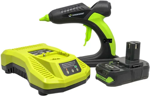 Vista 6 de Surebonder PRO2-60MIL 60 Vatios 18 Voltios Pistola de pegamento caliente inalámbrica profesional de alta resistencia de tamaño completo con batería