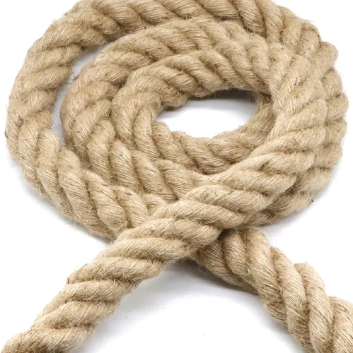 Cuerda de yute natural de 2 pulgadas x 50 pies, 4 hebras para manualidades, columpio, jardín, decoración del hogar, hamaca, tira y afloja