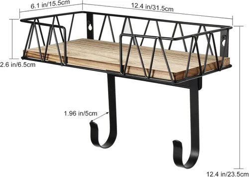 Vista 6 de TJ.MOREE Soporte de Pared para Tabla de Planchar – Colgador de Plancha y Tabla de Planchar para Cuarto de Lavado, Decoración del Cuarto de Lavado