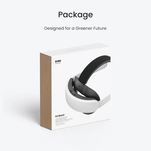 Vista 8 de KIWI design K4 Boost Battery Head Strap for Meta Oculus Quest 3/3S, Adjustable VR Headband Accessories with Dual Charge, Extend Playtime & Reduce