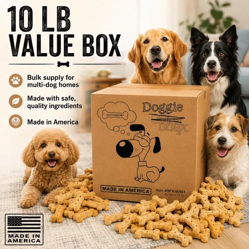 Vista 6 de Office Snax Doggie Snax - Golosinas crujientes para perros con sabor a