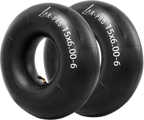 Vista 18 de AR-PRO Tubo interior de repuesto resistente de 13 x 6.50-6 pulgadas con vástago de válvula recto TR-13 (paquete de 2) – para carretillas, Razor Quad