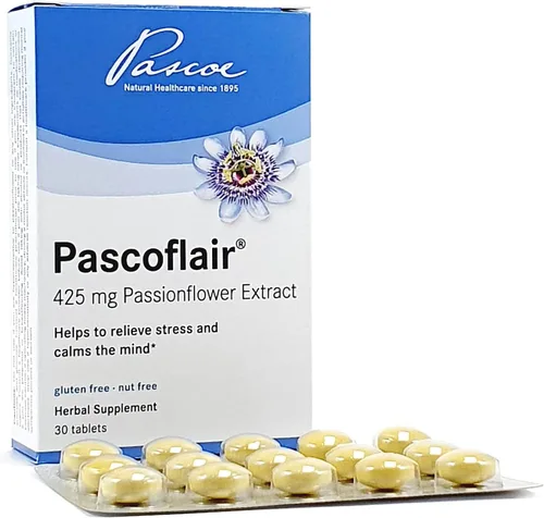 Vista 6 de Pascoflair - Ayuda a base de hierbas para dormir para ayudar a aliviar la inquietud y el nerviosismo, calma la mente para ayudar a mantener un sueño