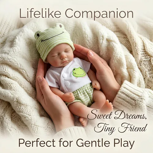 Vista 12 de OtardDolls Muñecas de bebé Reborn de silicona de cuerpo completo realista de 12 pulgadas, muñeca de bebé de silicona hecha a mano, pintada a mano