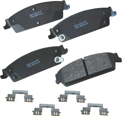 Vista 12 de Pastillas de freno traseras cerámicas Bendix Premium SBC1337 para Cadillac CTS 2014-2008, SRX 2016-2010, Chevrolet Camaro 2015-2010, Saab 9-4X 2011