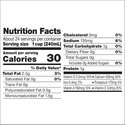 Vista 6 de Silk - Leche de almendras de larga duración, sin endulzar, sin lácteos, vegano, verificado por el Proyecto Non-GMO, 1 cuarto, paquete de 6