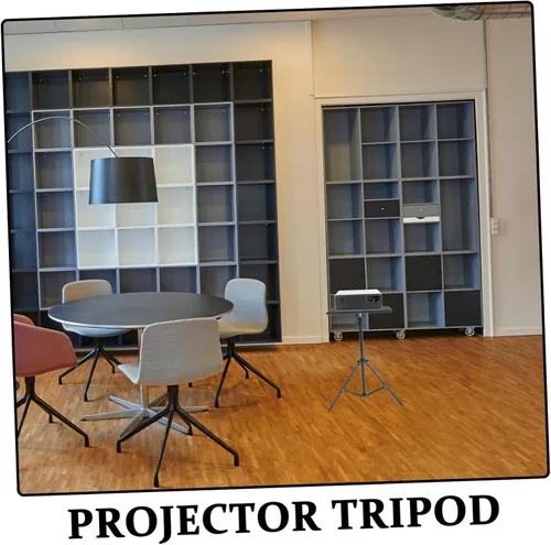 Vista 3 de Mikinona Práctico trípode de proyector de aleación de aluminio Soporte de tableta de altura ajustable